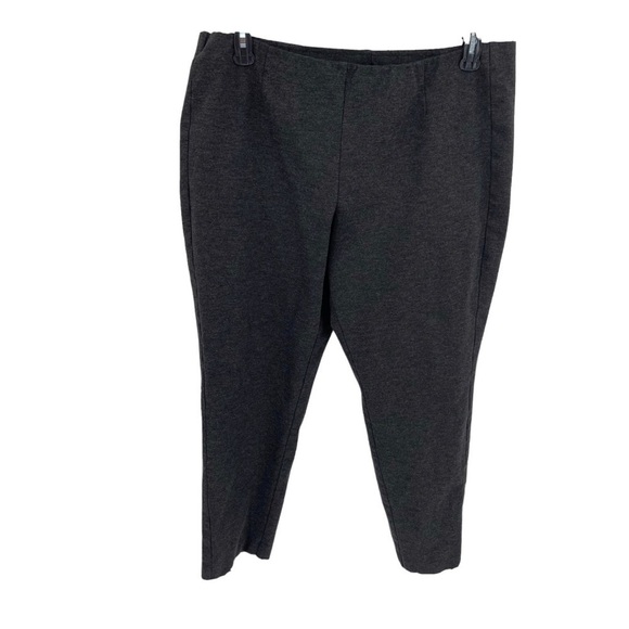 J. Jill Ponte Pull On Slim Leg Elastic Waist Pants in Dark Gray Women’s Size XL - Picture 1 of 7